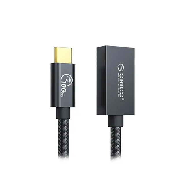 Orico CAF31 USB-C to USB-A 3.1 Gen 2 10Gbps 30cm OTG Adapter Black