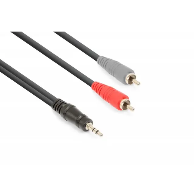 VONYX VONYX CABLE 3.5mm Stereo - 2x RCA αρσ. 3.0m