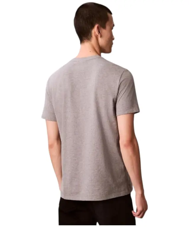Calvin Klein - Ανδρικό T-shirt Classic Monogram Tee Regular Fit LV04RD254G-P7E Γκρι - XL 2