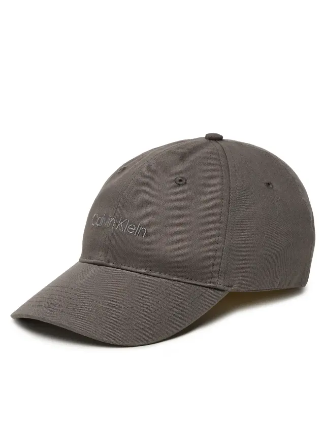 Calvin Klein Καπέλο Jockey Logo Embroidery Γκρι