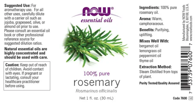 Now Foods Essential Oils - Rosemary Oil 2