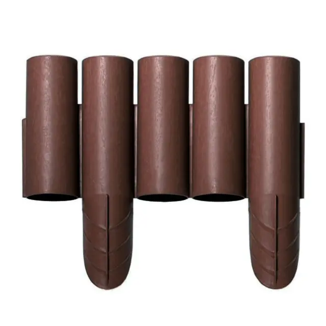 Prosperplast IPALPLUS-R222 Φράχτης κήπου πλαστικός Palisada (8τμχ) 2,35m x 25Υcm Καφέ / 103766
