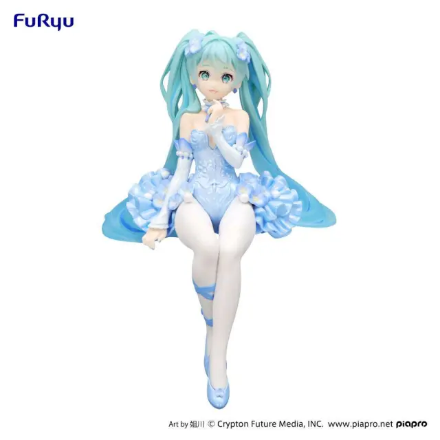 Hatsune Miku Nemophila Pail Blue Noodle Stopper Fig