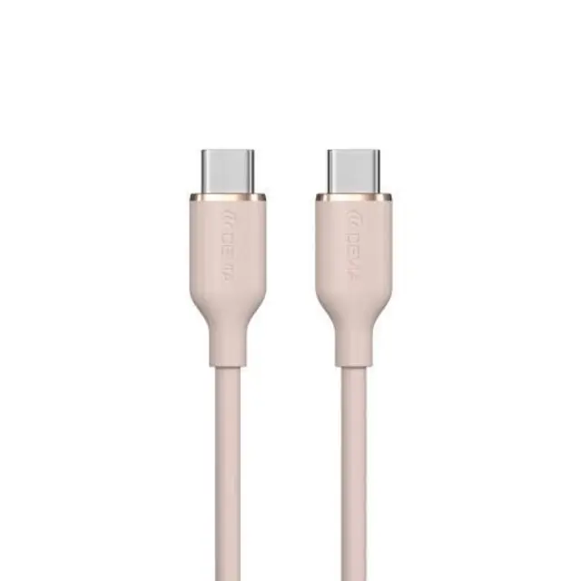 Καλώδιο Σύνδεσης USB 2.0 Devia EC632 USB C σε USB C PD 60W 1.2m Jelly Ροζ N62853