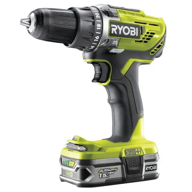RYOBI 5133003774 ΚΡΟΥΣΤΙΚΟ ΔΡΑΠΑΝΟΚΑΤΣΑΒΙΔΟ 18V R18DD3-215S 2×1.5 Ah Li-ion 2