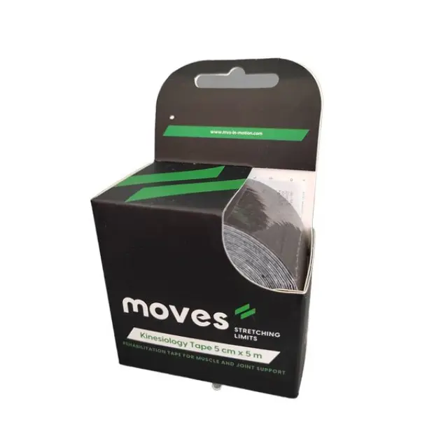 Moves Kinesiology tape Ταινία Κινησιοθεραπείας Μαύρο 5cm x 5m