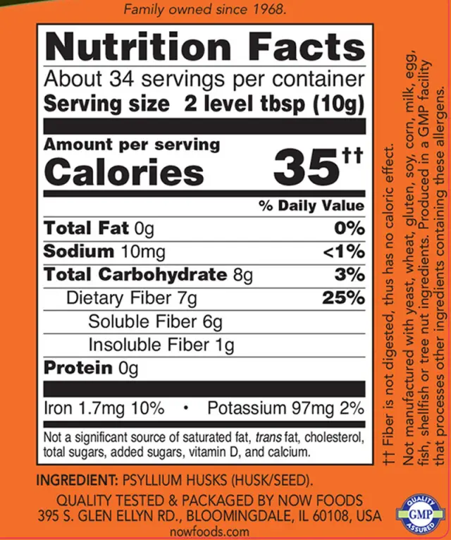 Now Foods Psyllium Husks, Whole 2