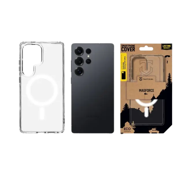 Tactical MagForce Cover for Samsung Galaxy S25 Ultra Transparent 3
