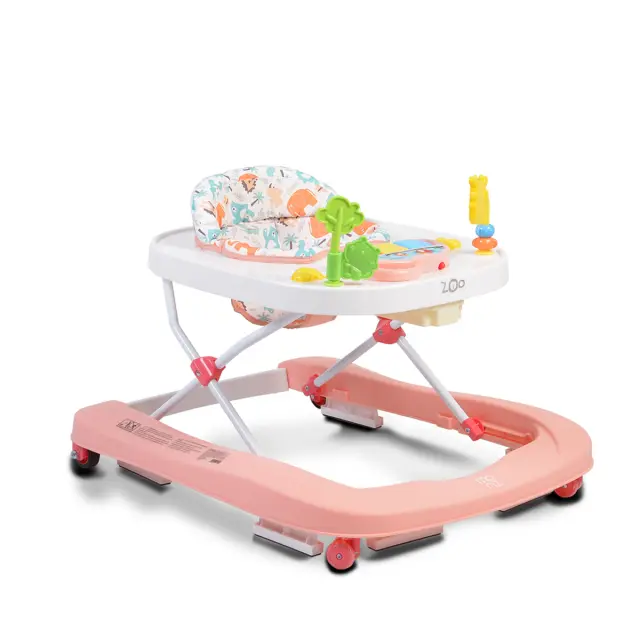 MONI - Baby walker Zoo 2 in 1 pink - 3800146243906