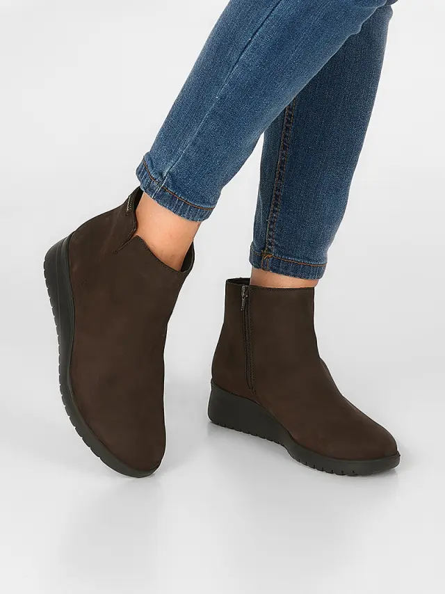 Mephisto Μποτάκια Γυναικείο δέρμα Nubuck Καφέ MEP/IDORA OAK - 42,5 2