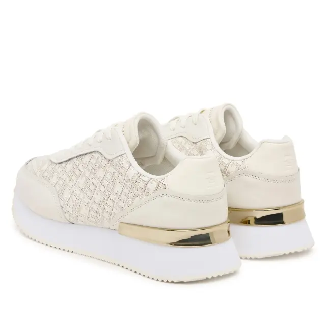 Γυναικεία Δερμάτινα Sneakers Tommy Hilfiger FW0FW09051-YA8 Μπεζ Μπεζ - 36 3