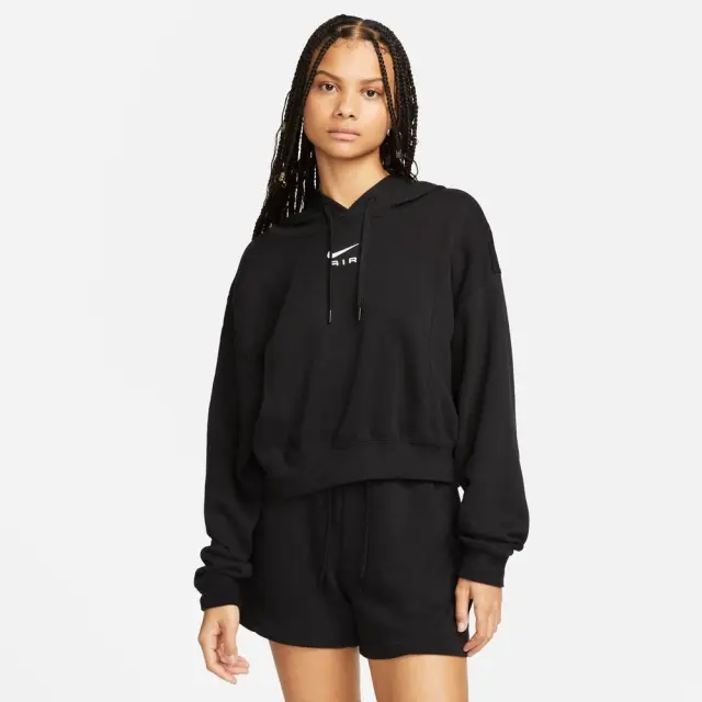 Nike Air Crop Fleece Hoodie (DV8048-010) - Μαύρο