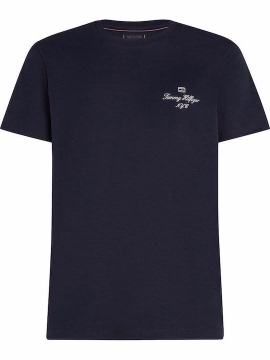 Tommy Hilfiger Μπλέ Σκούρο T-Shirt Με Λογότυπο Στο Πλάι Μπλε Σκούρο - M 3