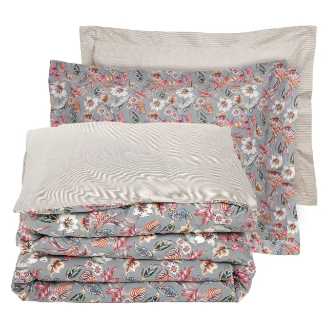 Das Home Σεντόνια σετ υπέρδιπλα Daily 3176 Grey-Pink 3