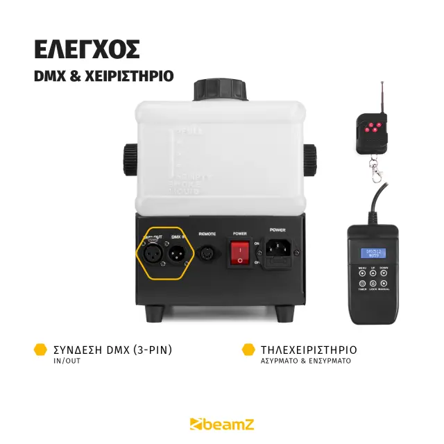 BEAMZ RAGE 1000LED ΜΗΧΑΝΗ ΚΑΠΝΟΥ 2