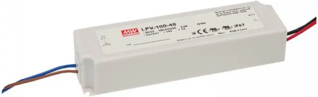 AC-DC Single output LED driver Constant Voltage (CV); Output 24Vdc at 4.2A; cable output 100W