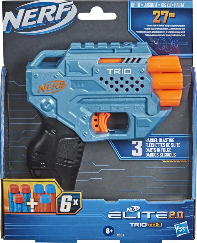 Hasbro Nerf Elite 2.0 Trio Sd-3 Εκτοξευτής Με 6 Βελάκια E9954 2