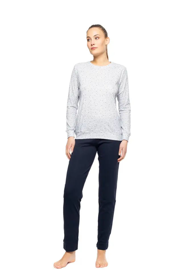 W1067 - Yacht Blue - PYJAMA MELANZE 2