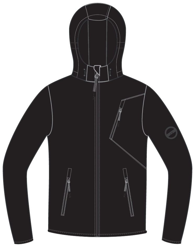 Μπουφάν Softshell GTS Ανδρικό Hoody 2L 403651M Black - 403651M-10 - S