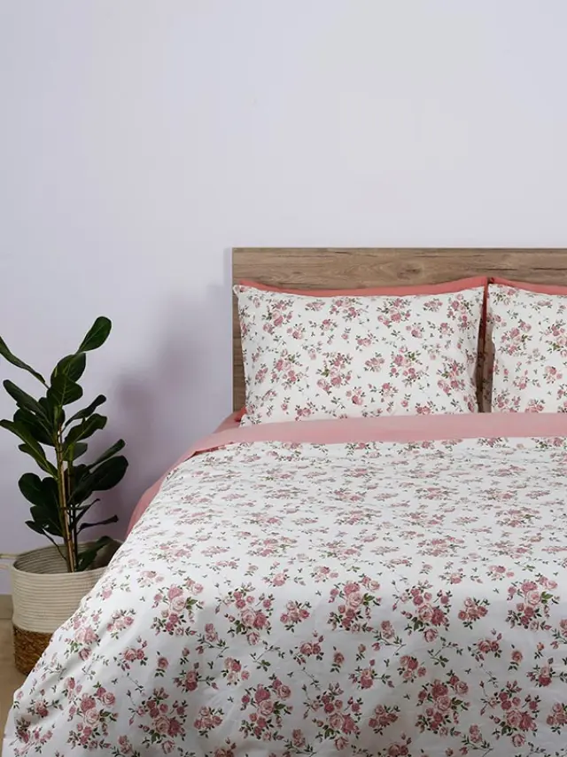 Σετ Σεντόνια Cotton Feelings 929 Pink Διπλό (200x270) Sunshine