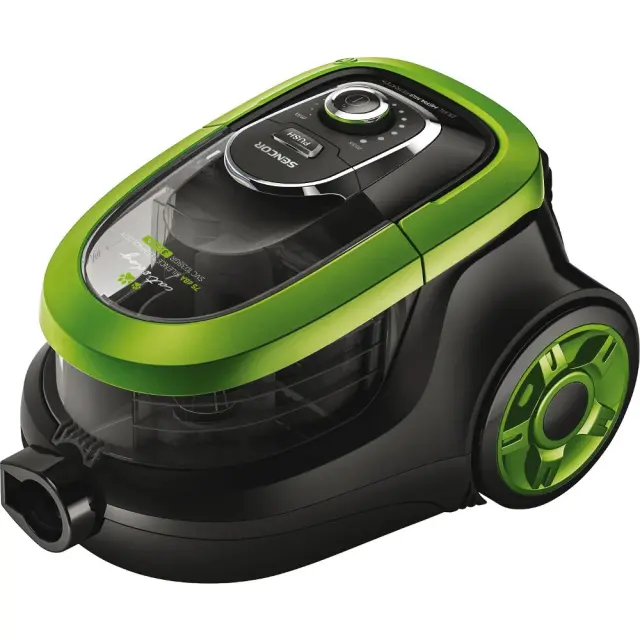 Ηλεκτρική Σκούπα Sencor SVC 1038GR 750W χωρίς Σακούλα με σωλήνα XL Clean Air Dual HEPA H13 75 dB(A) Μαύρο/Πράσινο