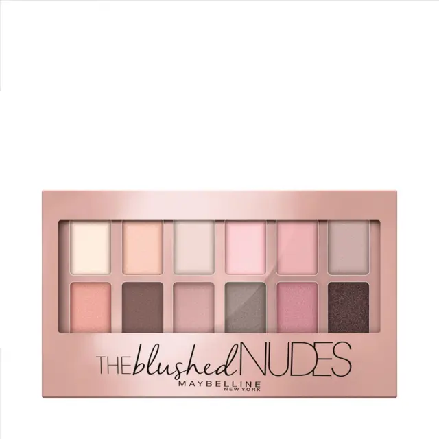 Maybelline Blushed Nudes Eyeshadow Palette 12 Colors, Παλέτα Σκιών για τα Μάτια με 12 Γήινες Αποχρώσεις 9.6gr