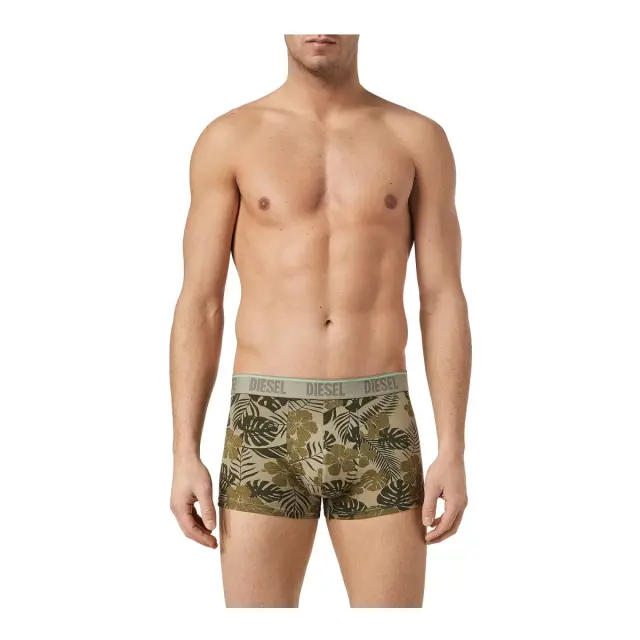 Diesel Ανδρικό Boxer Damien Tropical Print - Τριπλό Πακέτο, Χρώμα Χακί - S 2