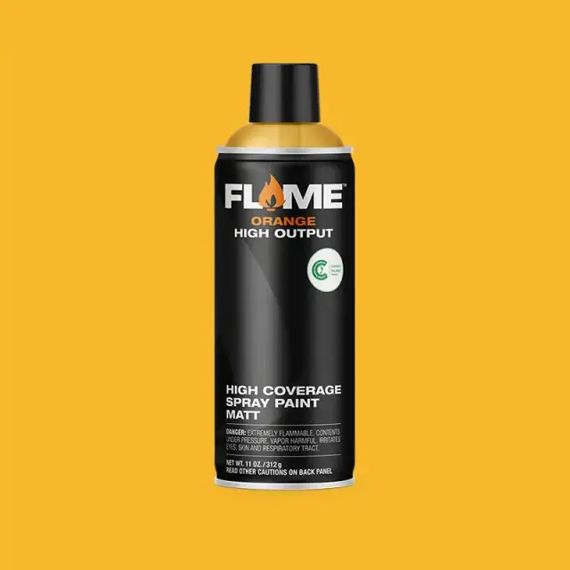 Flame Orange Spray Paint 400ml FO-110 Melon Yellow