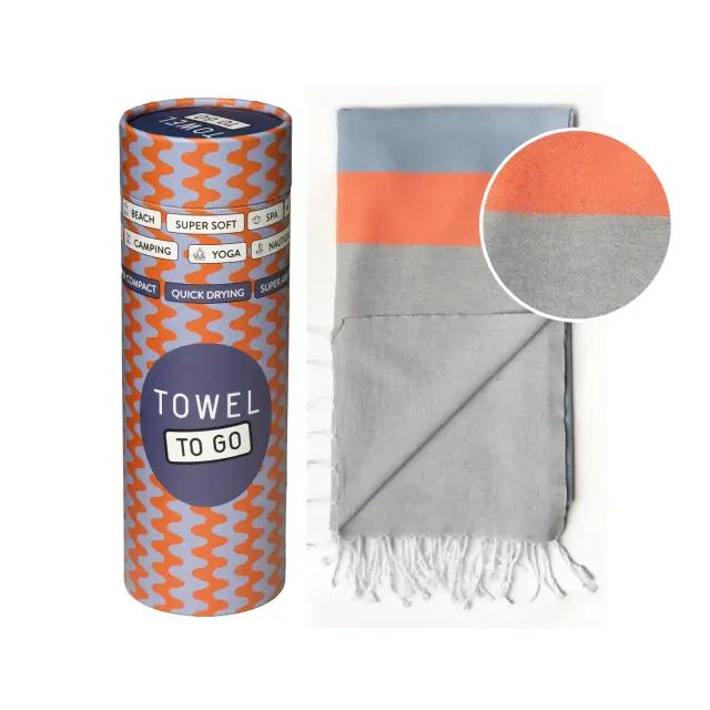 Towel To Go Neon Πετσέτα Θαλάσσης Grey