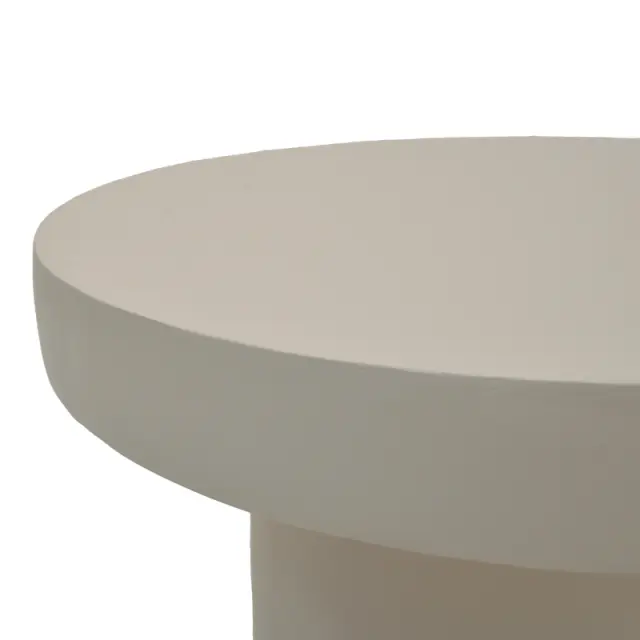 Τραπέζι σαλονιού Umbra pakoworld γκρι μπεζ MGO Φ64.5x43εκ 3