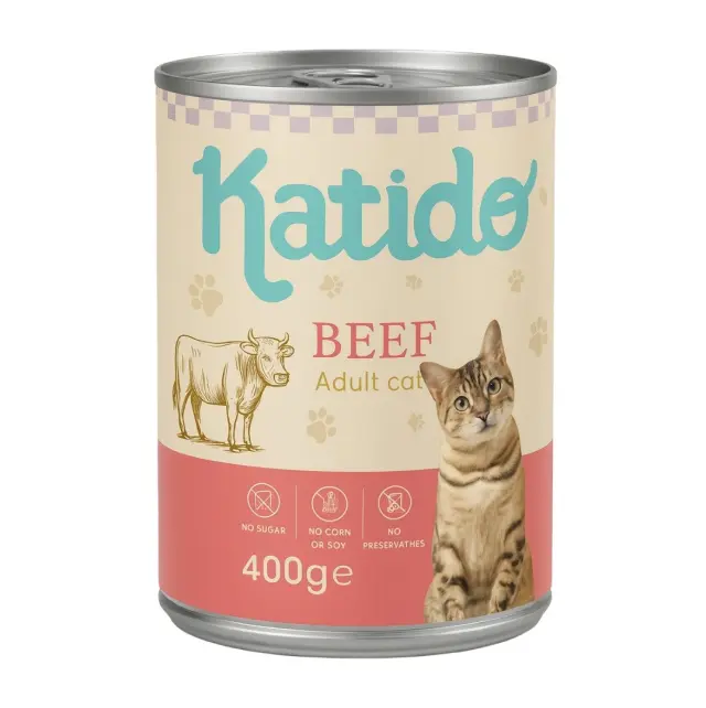 KATIDO Beef - wet cat food - 400g
