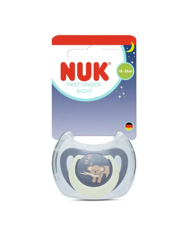Nuk First Choice Night 18-36m Koala - Πιπίλα Σιλικόνης, 1 τεμ 10177258
