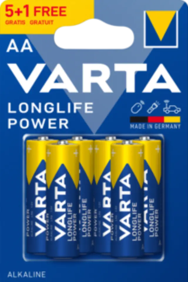 Varta Αλκαλικές Longlife Power Μπαταρίες LR6 AA (6τμχ) 01.001.0162