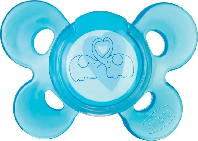 Chicco Physio Comfort Active Σιλικόνης Μπλε 6-12m 1τμχ