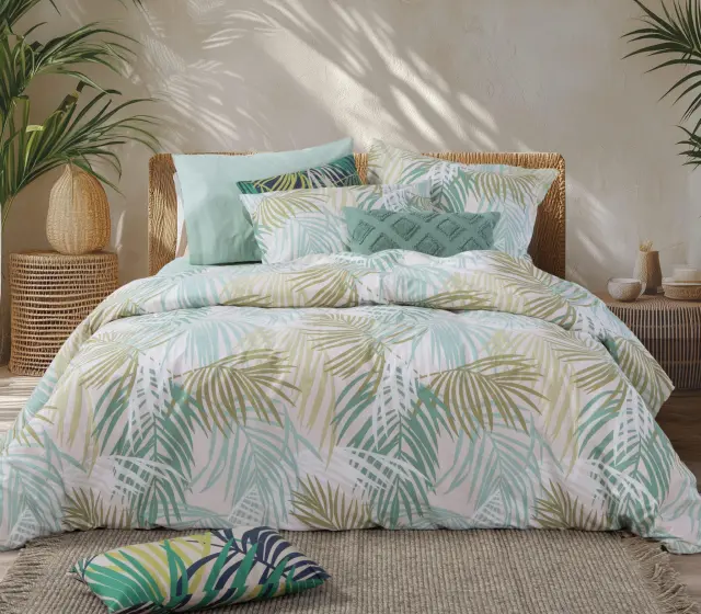ΣΕΤ ΣΕΝΤΟΝΙΑ ΒΑΜΒΑΚΕΡΑ ΥΠΕΡΔΙΠΛΑ AMAZON 240Χ270 NEF-NEF HOMEWARE GREEN