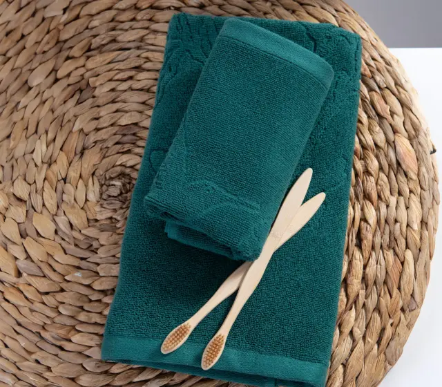 ΠΕΤΣΕΤΑ ΠΡΟΣΩΠΟΥ BIRDS OF PARADISE 50Χ90 NEF-NEF HOMEWARE GREEN
