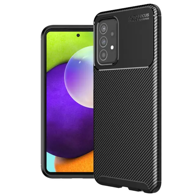 Techsuit® CarbonFiber Θήκη για Galaxy A52/A52s- Black.