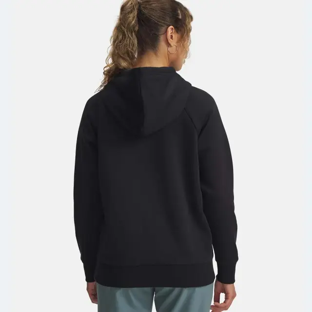 Under Armour Women's Rival Fleece Shimmer Hoodie Μαύρο - Μπλε 6003710-007 (Under Armour) 2
