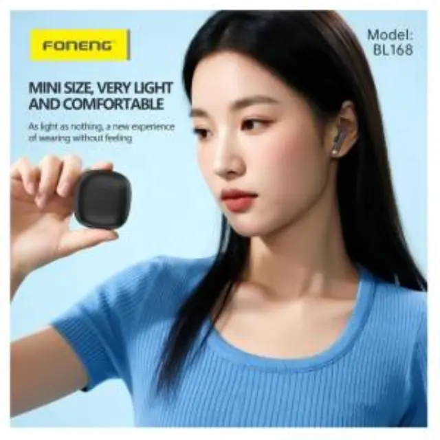 True Wireless Ακουστικά Bluetooth Foneng BL168 Λευκό N70247 3