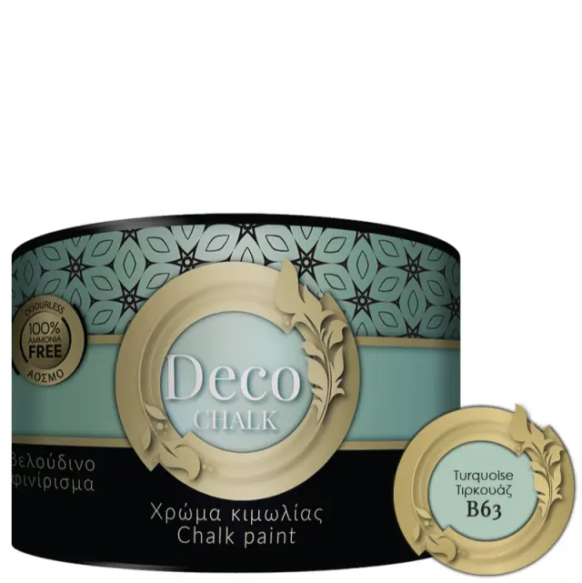 Χρώμα Κιμωλίας Deco Chalk Ματ B63 Tirquoise 375ml