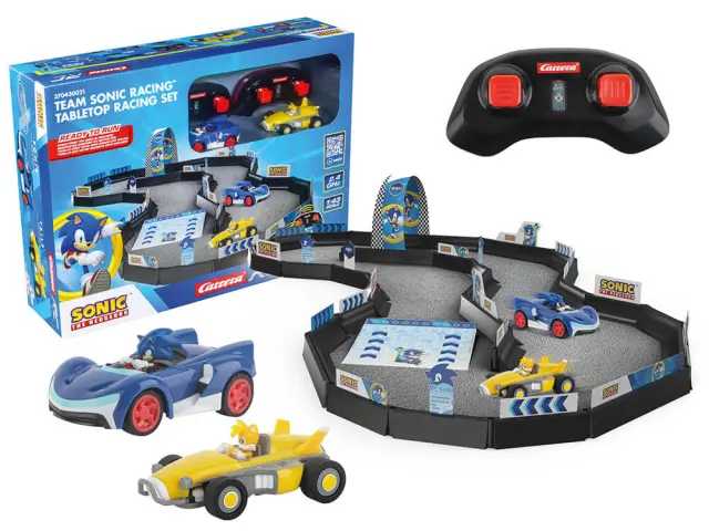 Carrera R/C Car: Team Sonic Racing™ Mini RC - 1:43 Tabletop Racing Set (370430021) 2