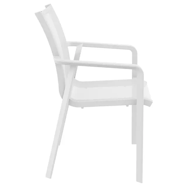 Πολυθρόνα Στοιβαζόμενη PACIFIC Λευκό PP/Textilene 57x62x44/90cm 3
