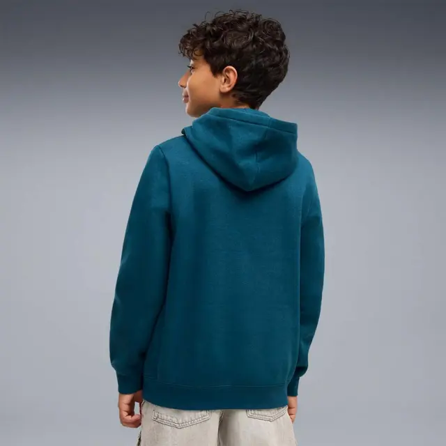 Puma Boy's Essentials 2 Color No1 Logo Fleece Hoodie Πετρόλ 685822-36 (Puma) 2