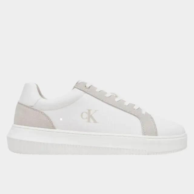 Calvin Klein - Ανδρικά Sneakers Chunky Cupsole Mg Canvas YM0YM01219-02S Λευκό - 44