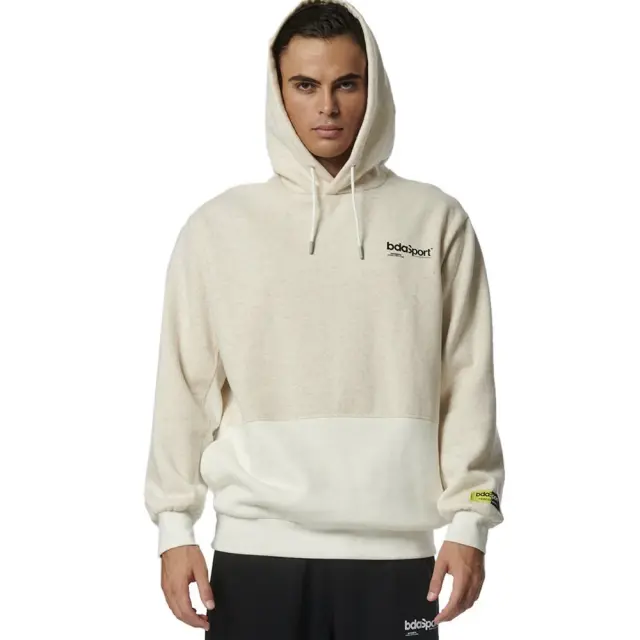 Body Action Brushed-Back Fleece Hoodie (063315-01-Beige) - Μπέζ - XL