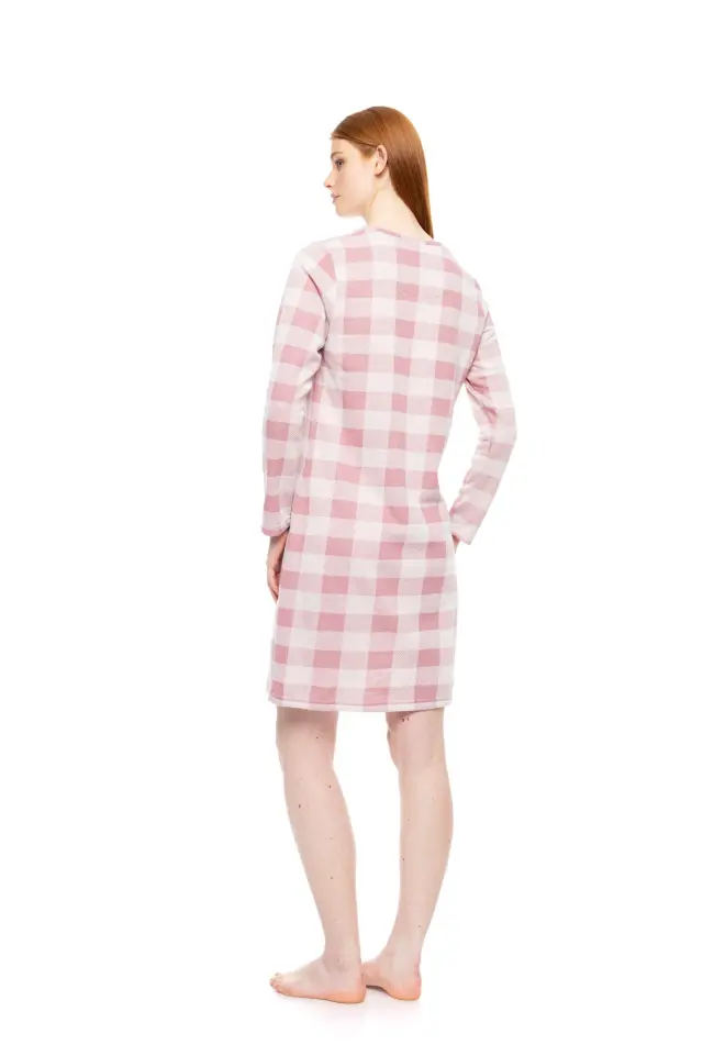 W1788 - Type - NIGHTGOWN JACQUARD ROSE PLAID 3