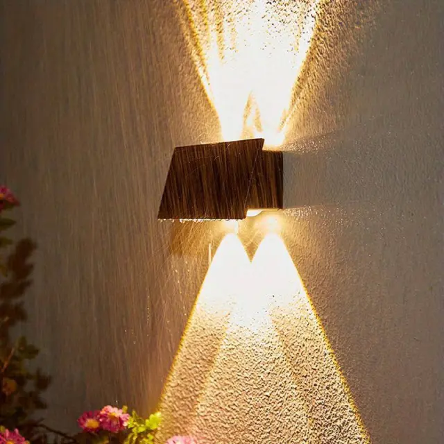 Ηλιακό φωτιστικό τοίχου LED - Warm White - 6lamps - 941396 2