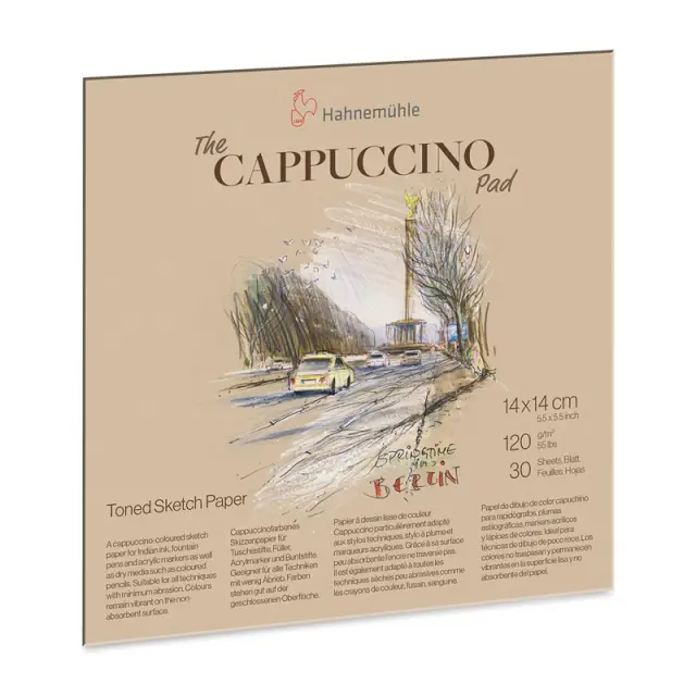 Μπλοκ Hahnemuhle Cappuccino Sketch για Ζωγραφική 120g/m² - 14x14cm - 30 Φύλλα