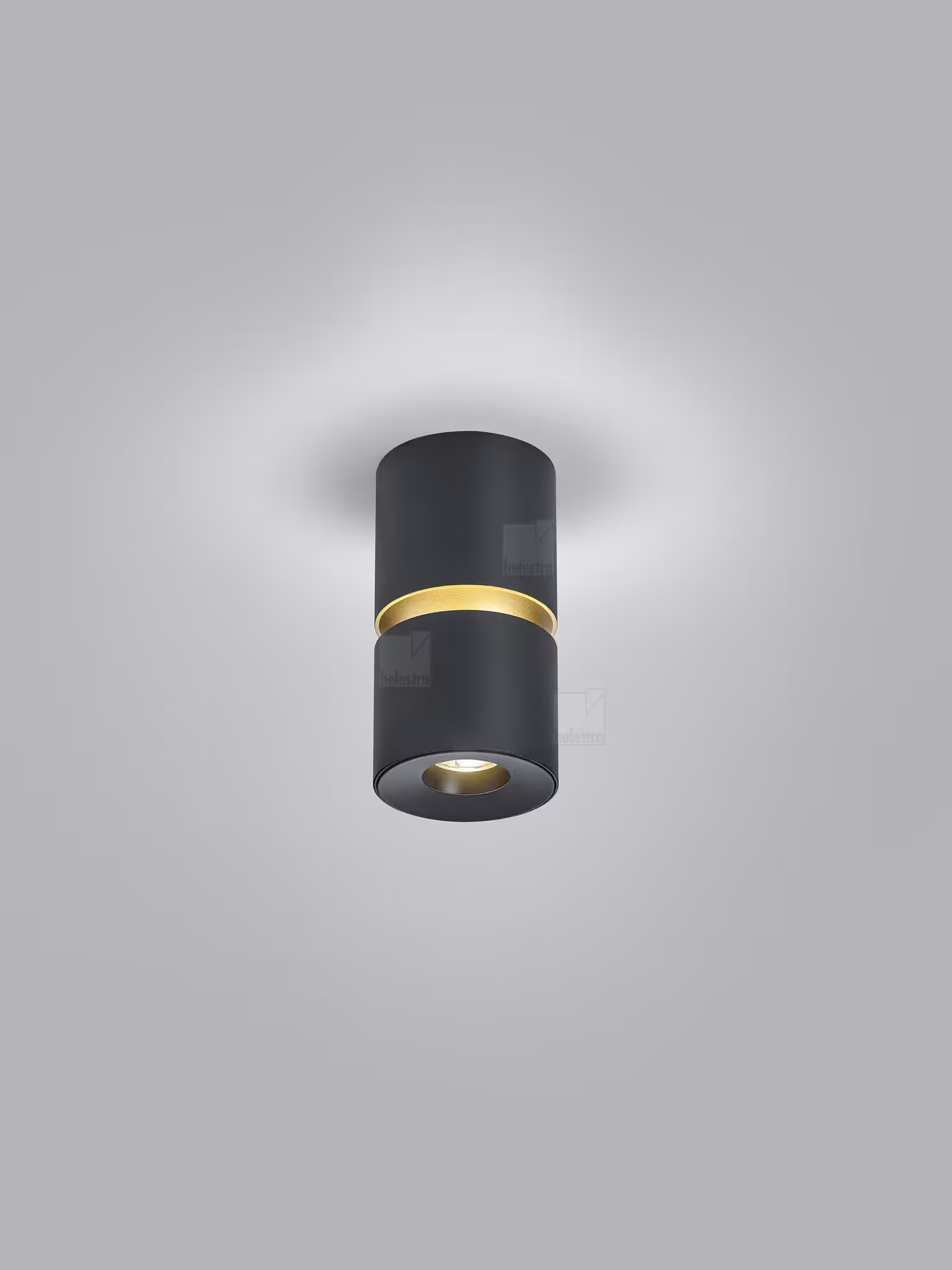 ROK Ceiling Luminaire Μαύρο-Χρυσό LED 10W Ρυθμιζόμενη Δέσμη 20°–60° Μαύρο Μαύρο/Χρυσό Χρυσό