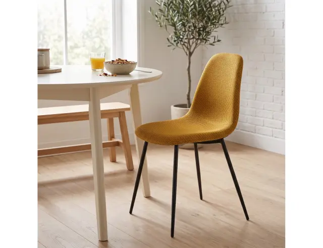 Kαρέκλα Atom Home Deco Factory με διαστάσεις 44x54x86cm - Yellow HD0473